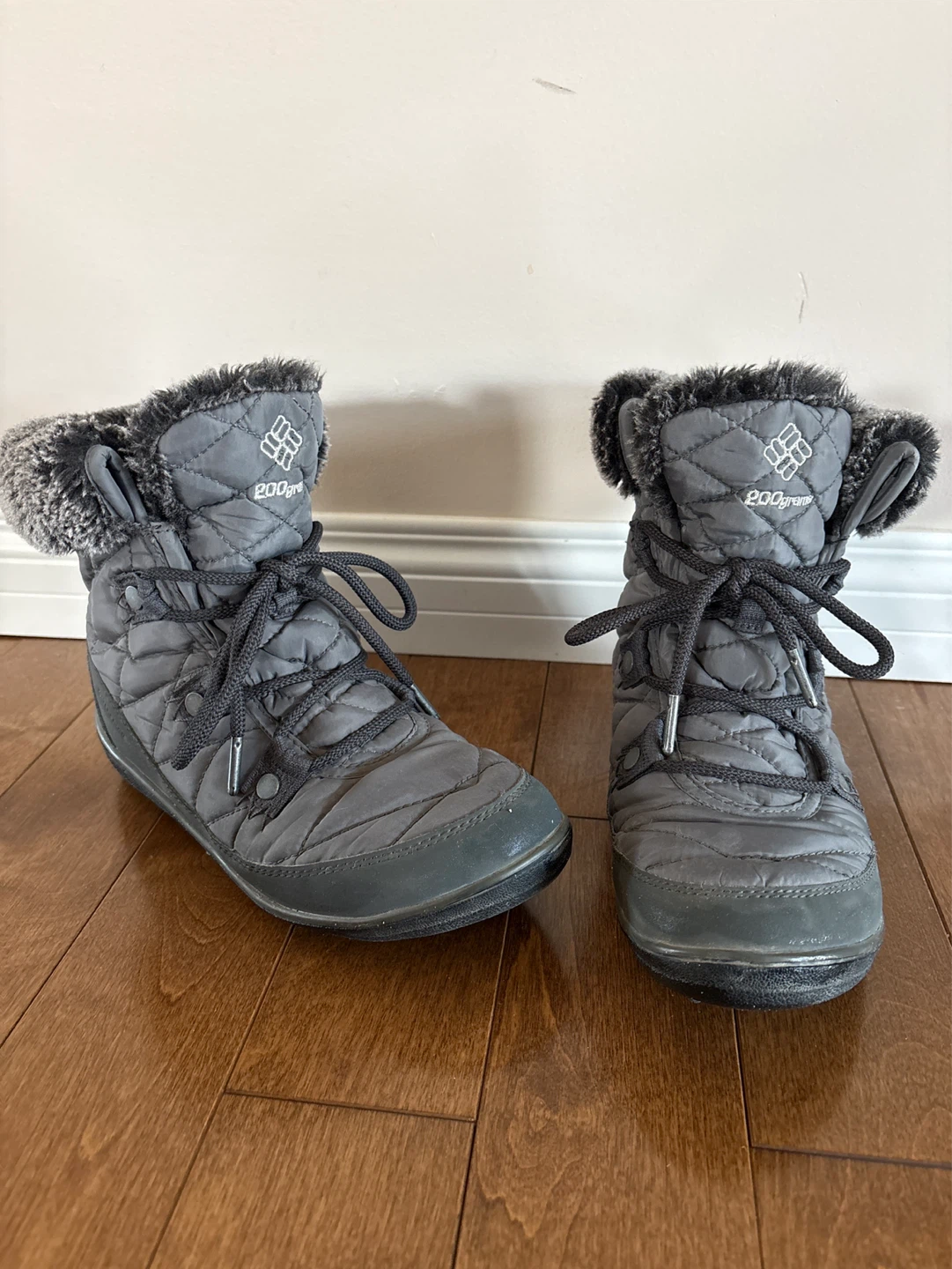 Columbia Women's Grey Insulated Winter Boots