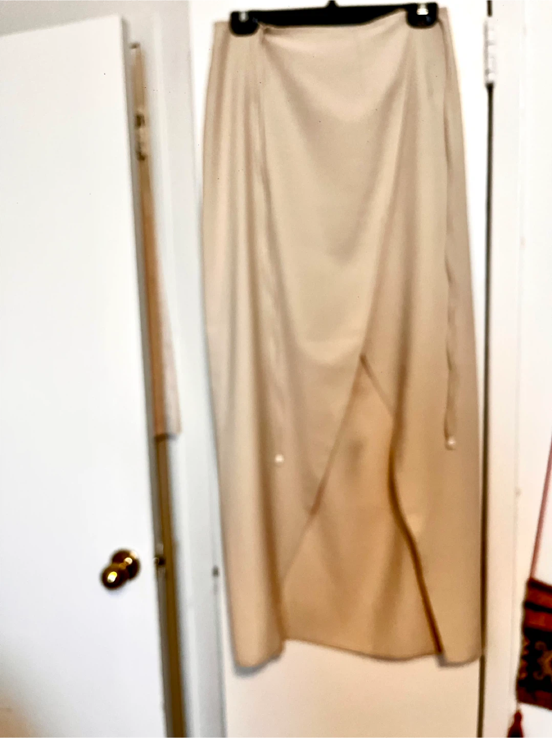 Beige Wrap Maxi Skirt Size S/M