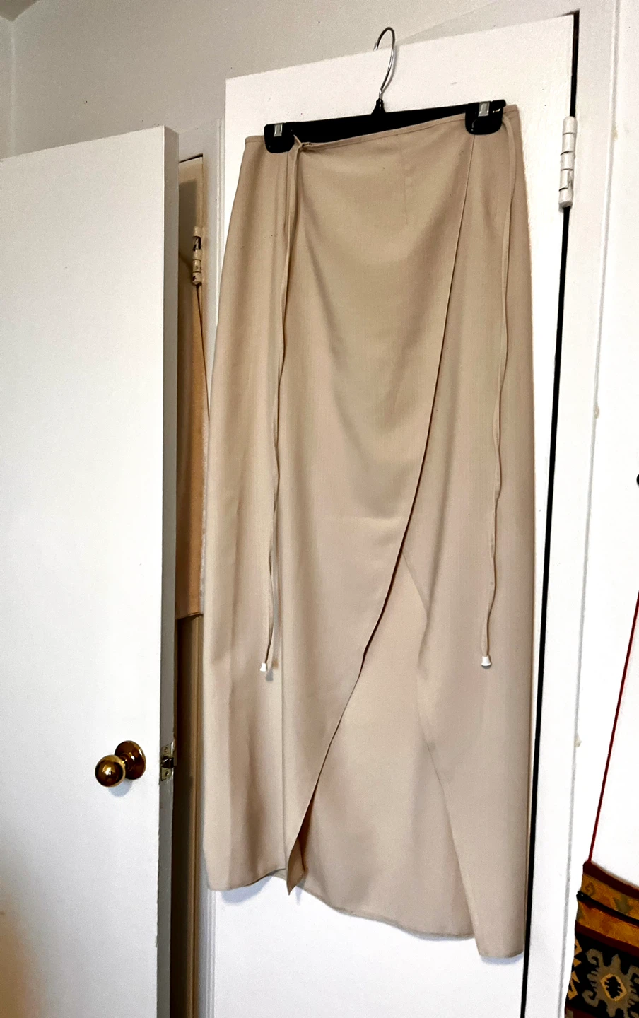 Beige Wrap Maxi Skirt Size S/M - photo 3