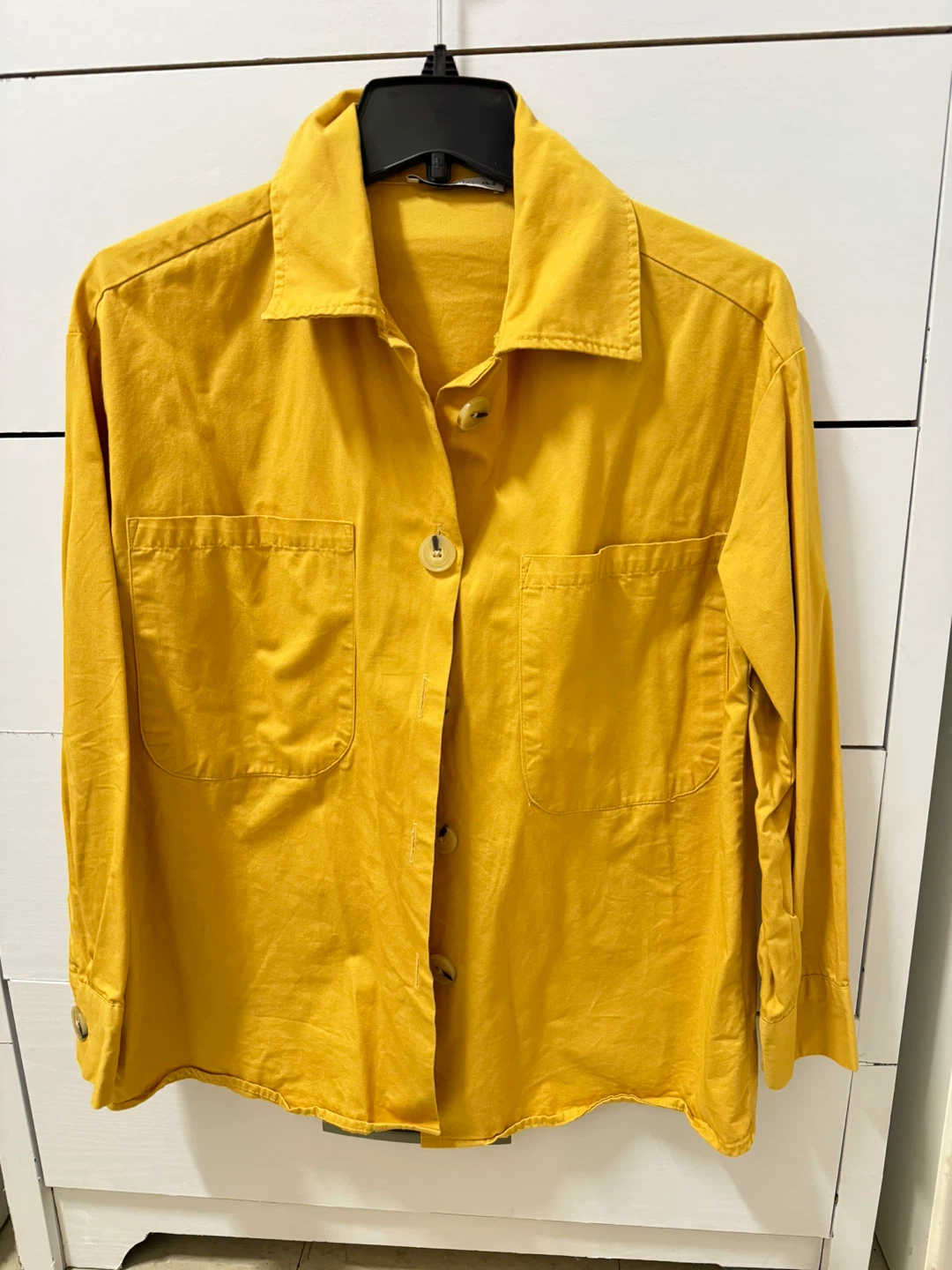 Yellow Button-Up Long Sleeve Shirt - photo 2