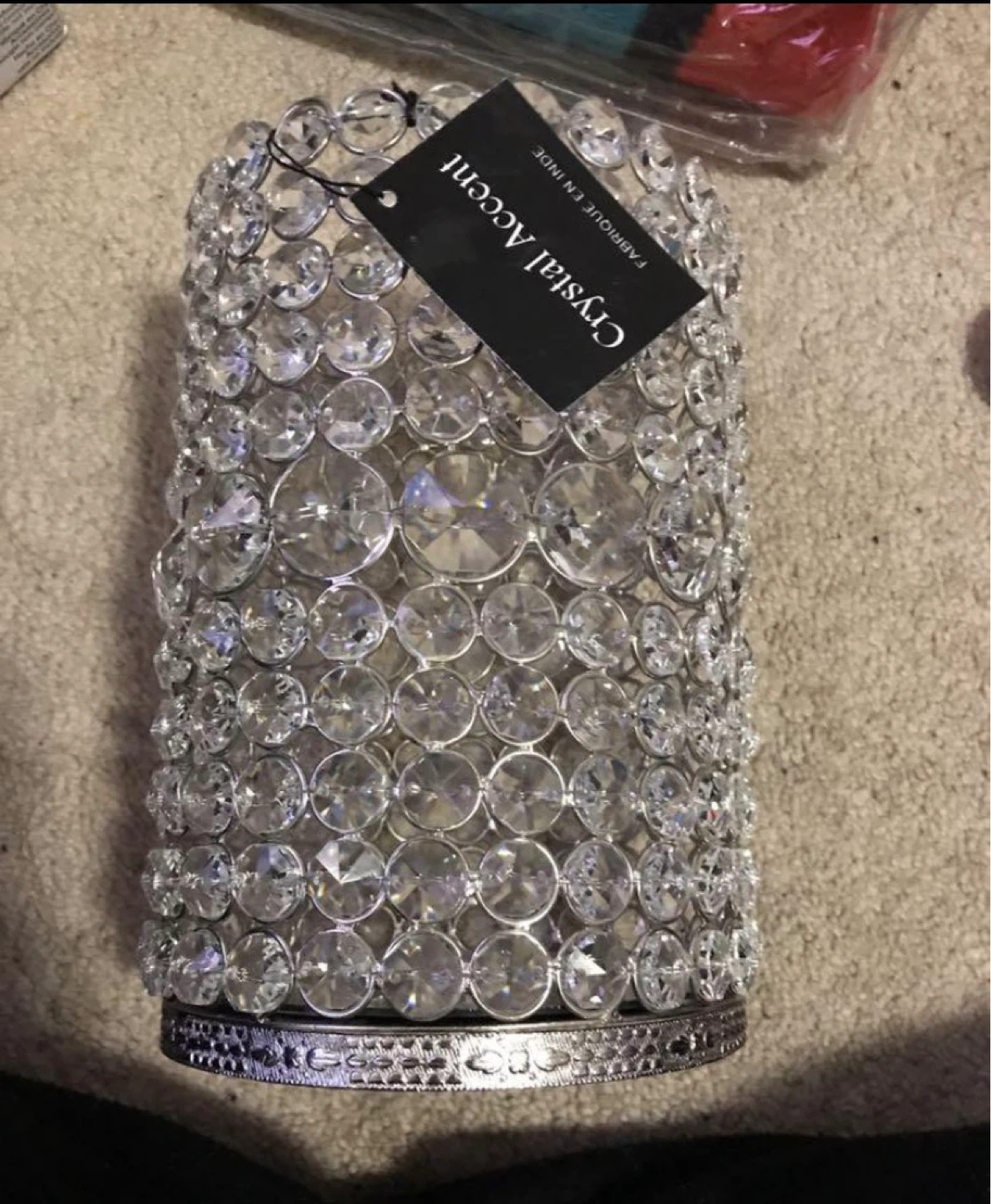 Crystal Accent Decorative Holder