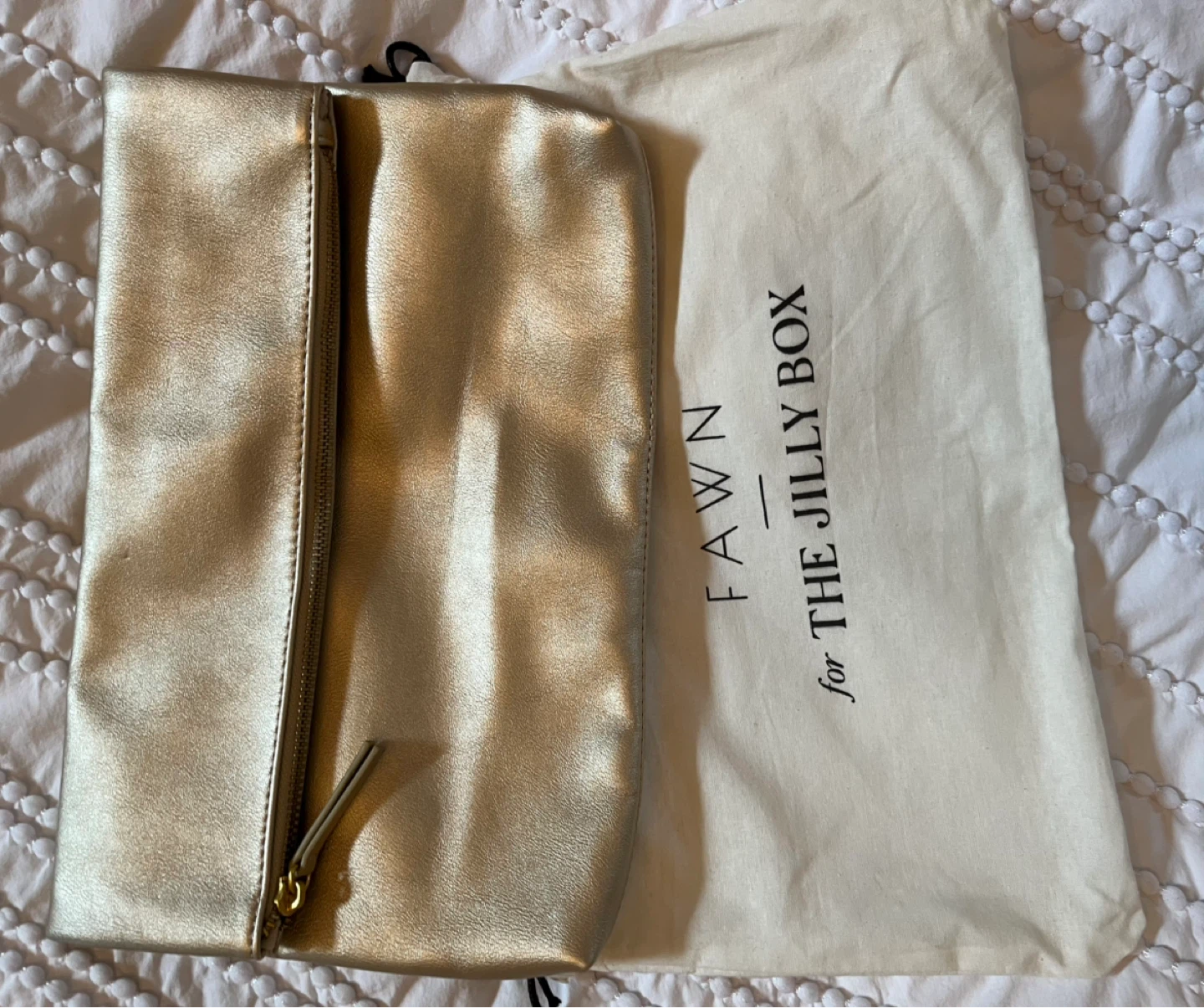 Fawn for The Jilly Box Gold Clutch Bag - photo 4