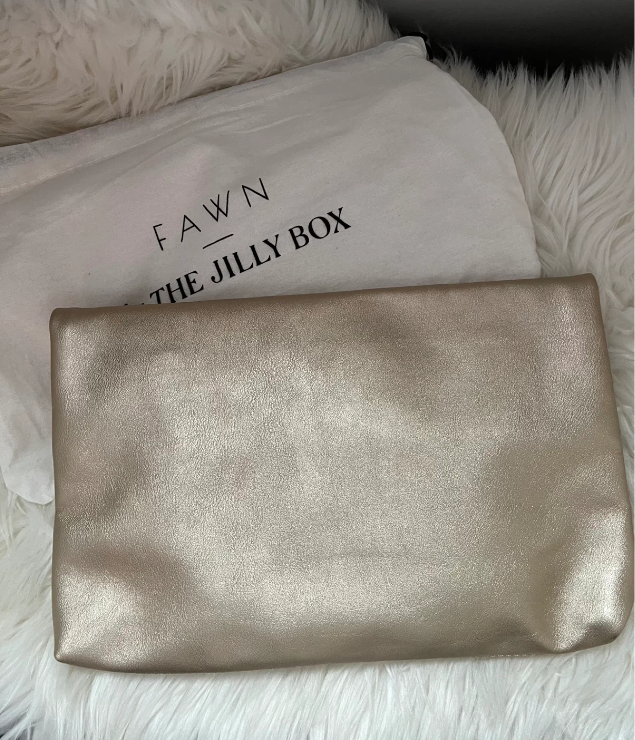 Fawn for The Jilly Box Gold Clutch Bag - photo 3