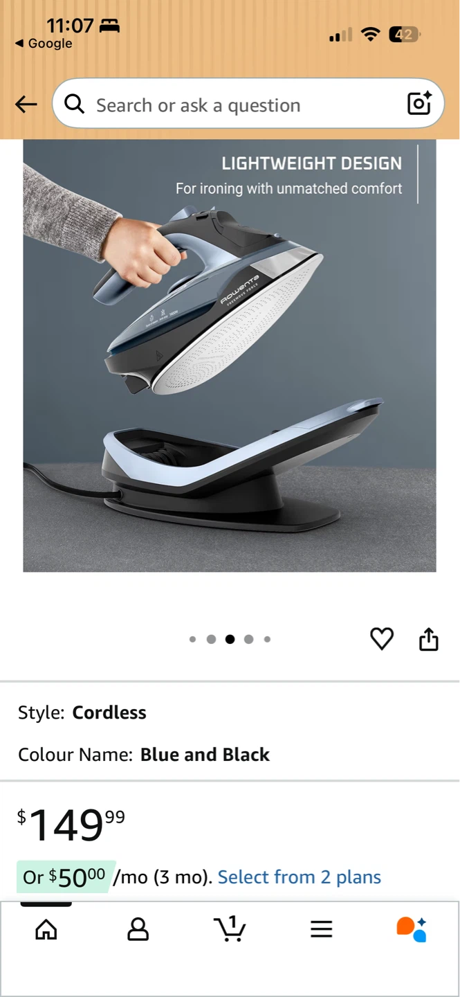 Rowenta FreeMove Force Cordless Iron - photo 3