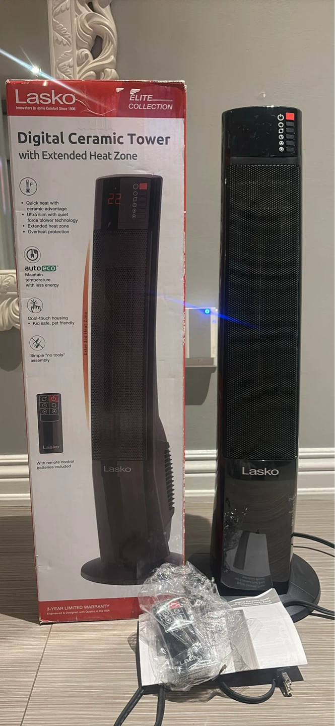 Lasko Digital Ceramic Tower Heater with Extended Heat Zone - photo 2