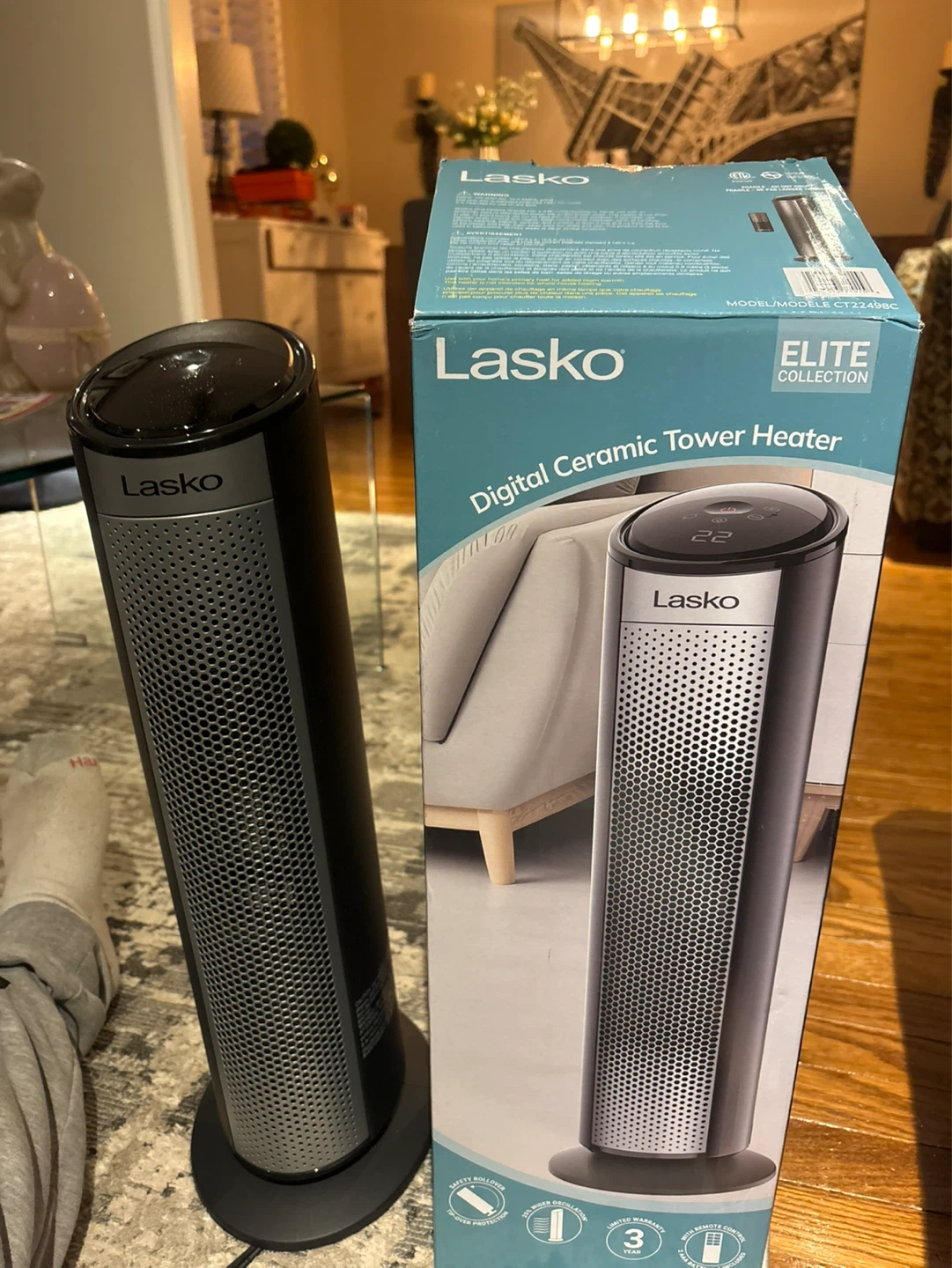 Lasko Digital Ceramic Tower Heater - photo 2