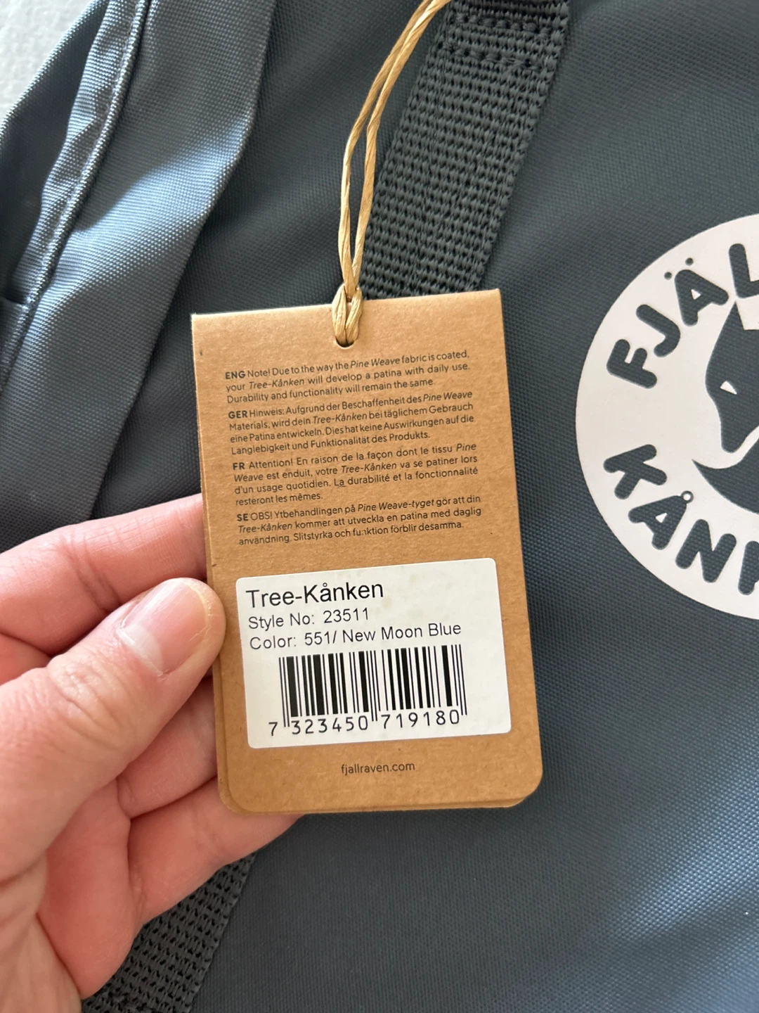 Fjällräven Tree-Kånken Backpack - New Moon Blue - photo 3