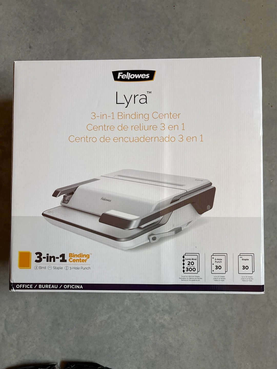 Fellowes Lyra 3-in-1 Binding Center