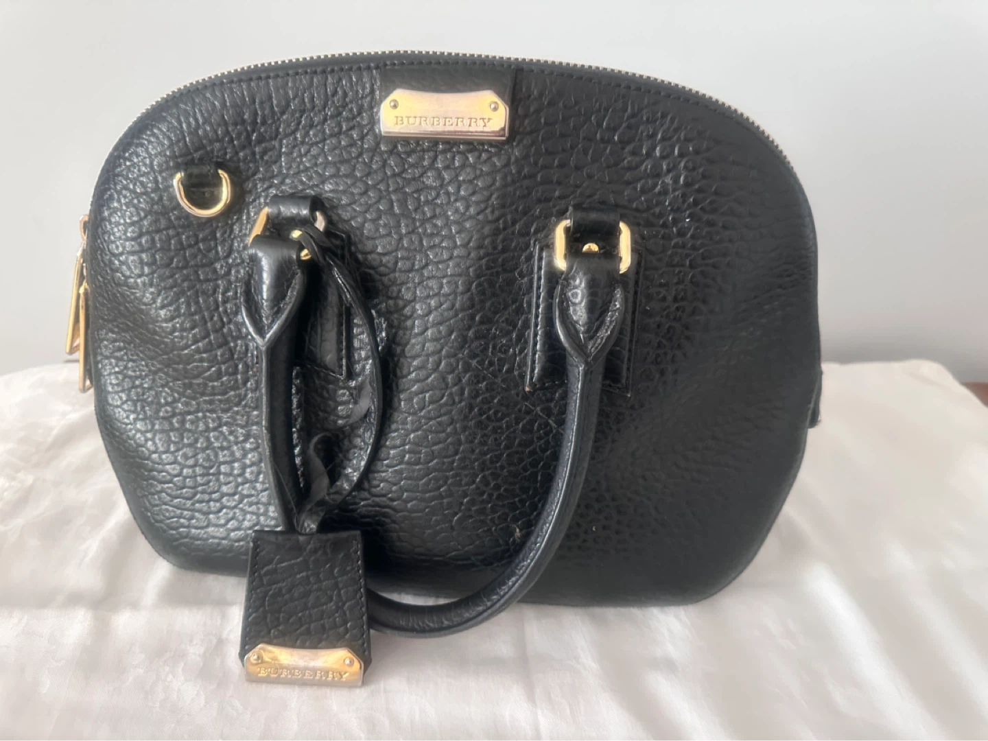 Burberry Black Leather Handbag