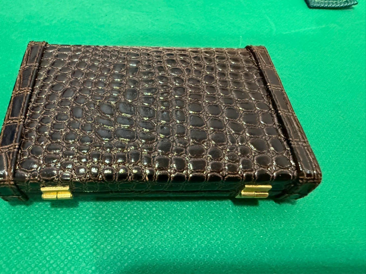 Bally Crocodile Embossed Card Holder - photo 5