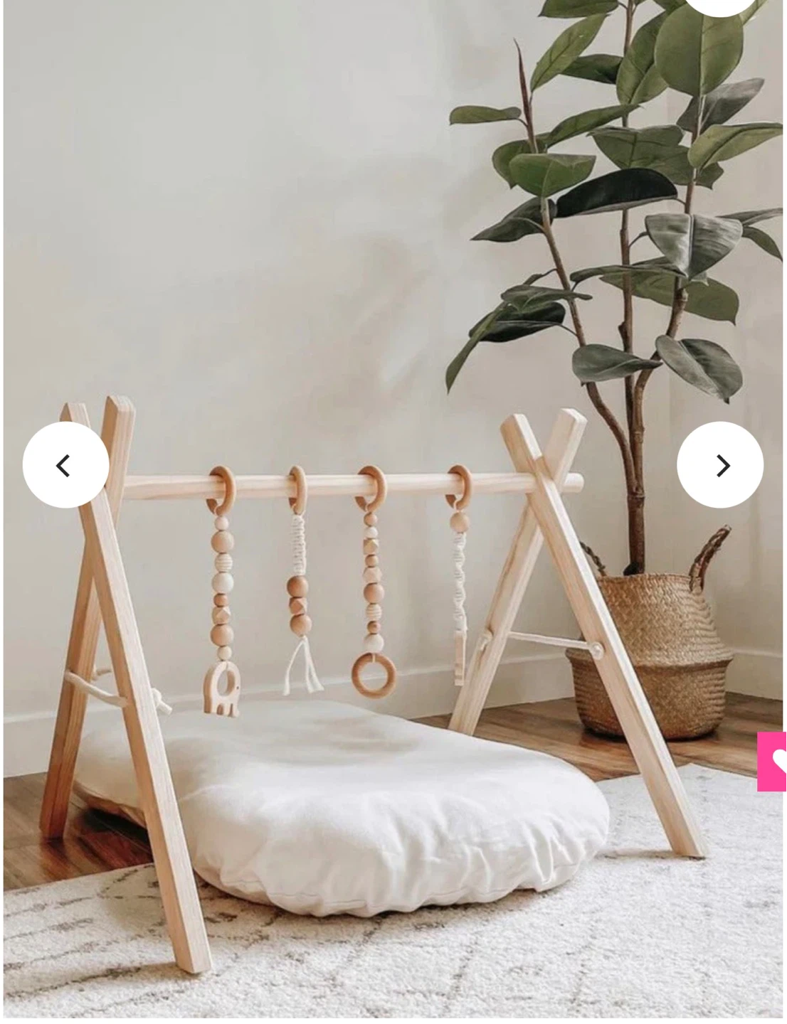 Popppyseed Play Wooden Baby Play Gym - photo 2