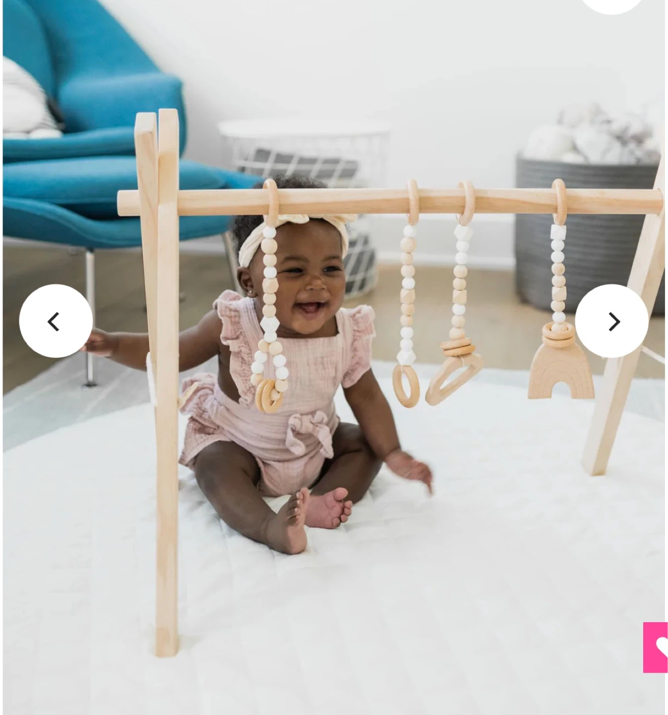 Popppyseed Play Wooden Baby Play Gym - photo 5