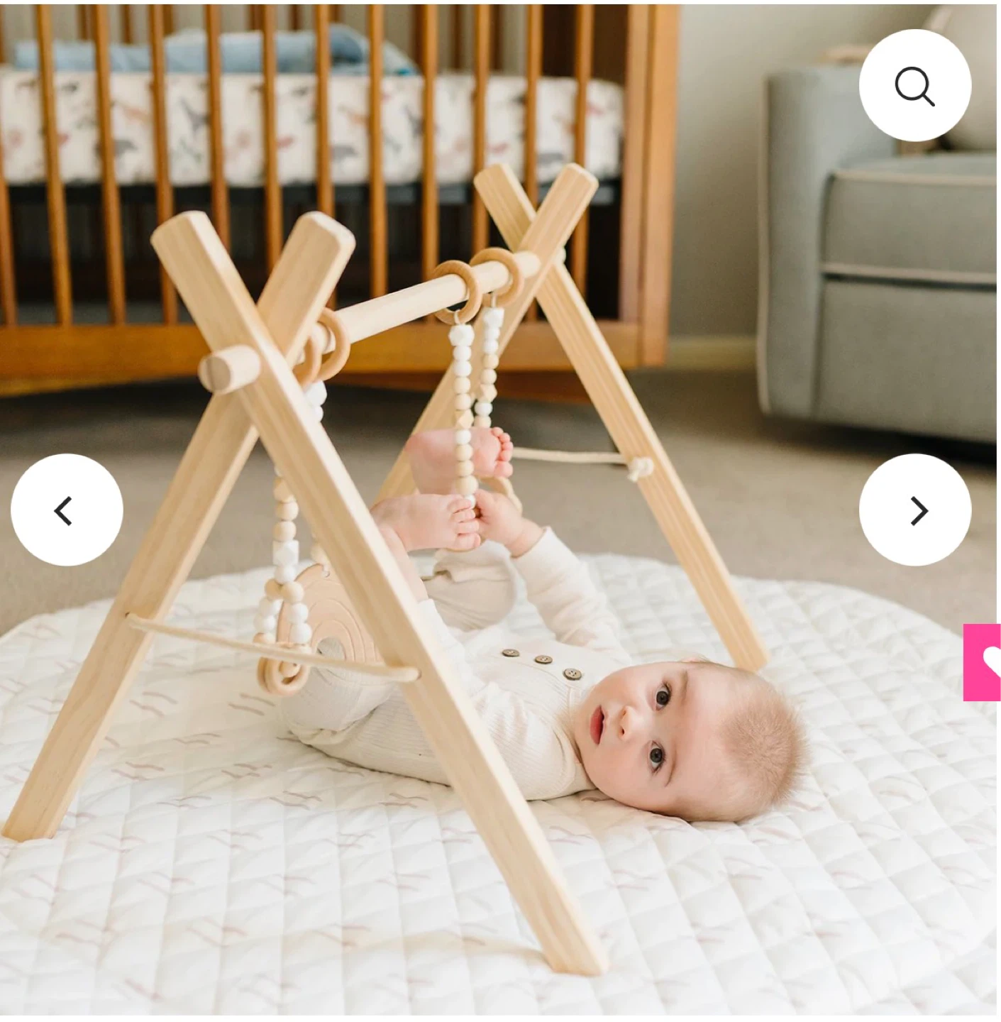 Popppyseed Play Wooden Baby Play Gym - photo 3