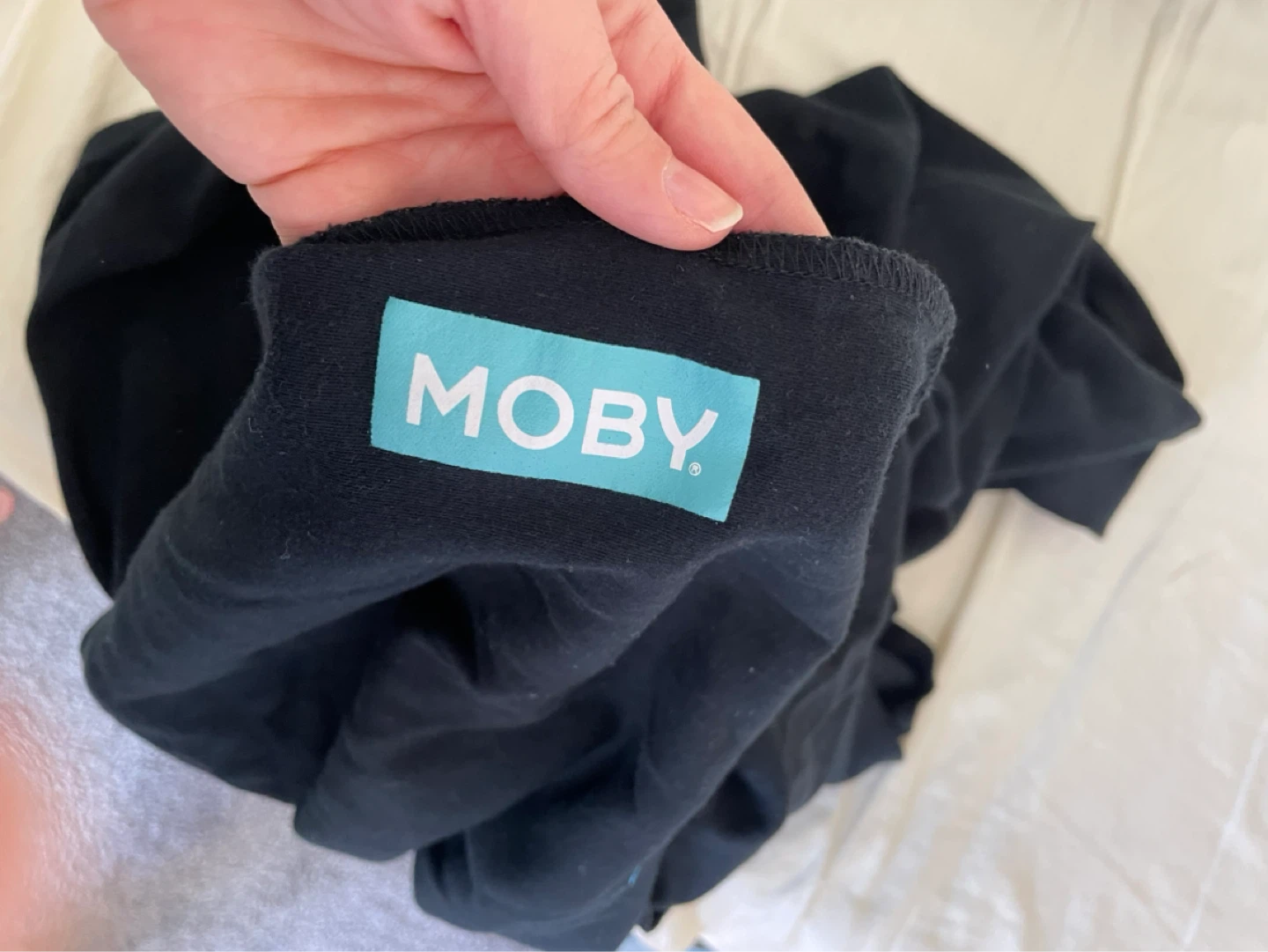 Moby Classic Wrap Baby Carrier - Black - photo 2