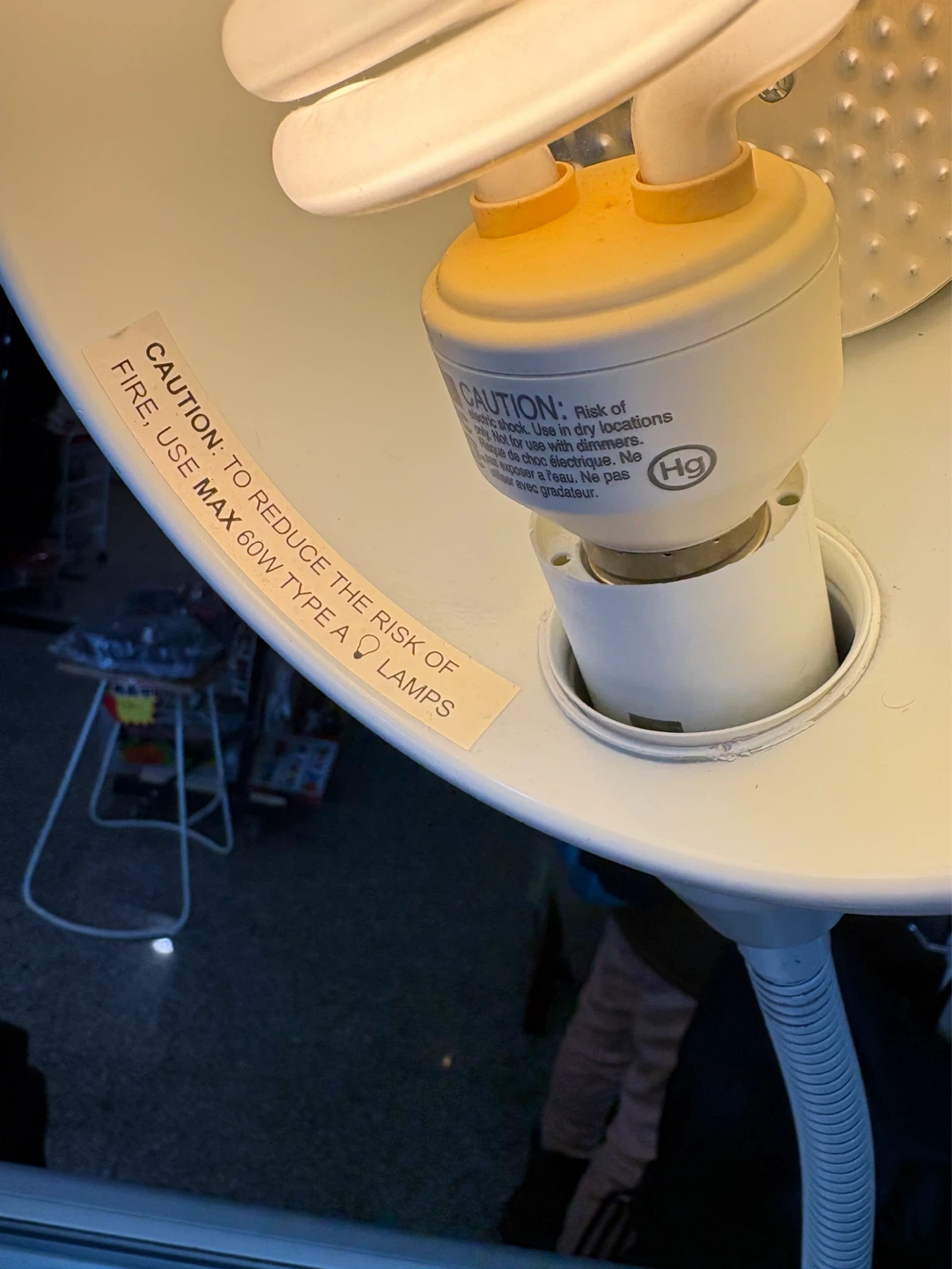 Cream Desk Lamp with Gooseneck - photo 3