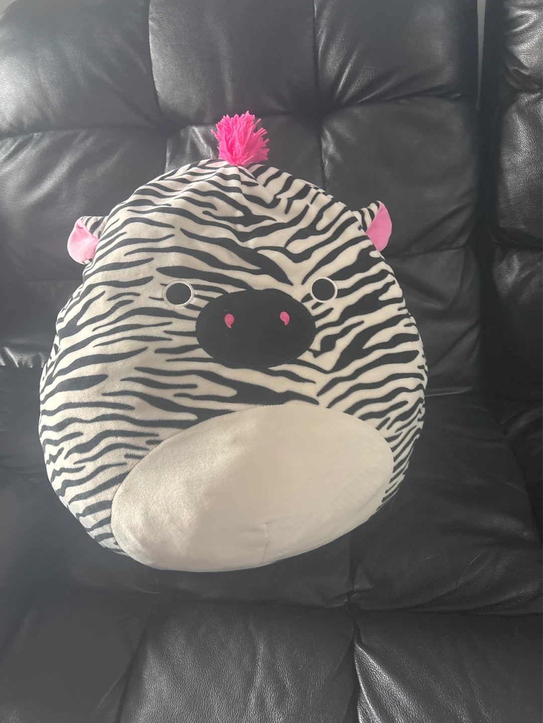 Squishmallows Zebra Plush Toy with Pink Mane