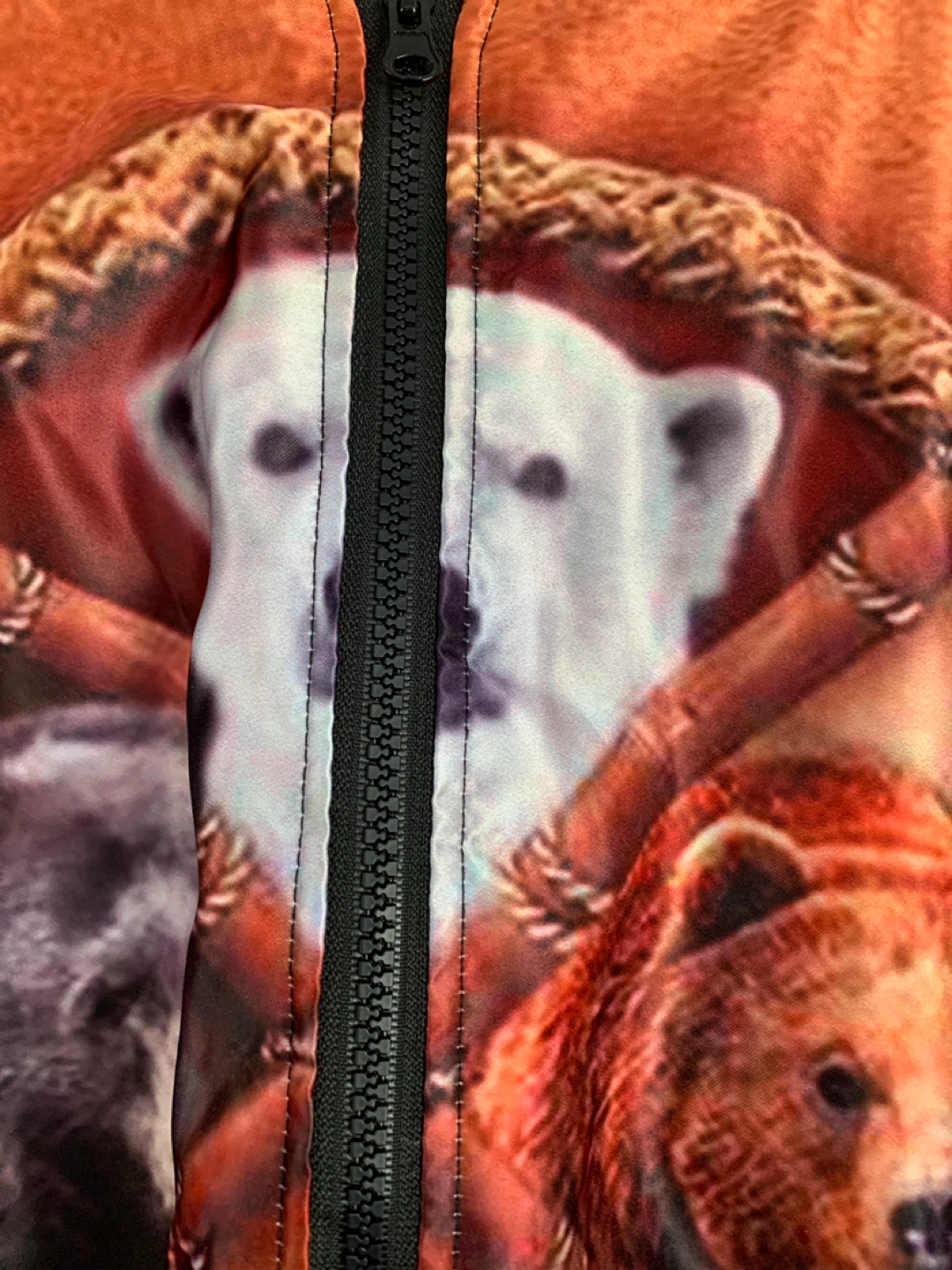 2XL Bomber Jacket with Bear Dreamcatcher Print - photo 3