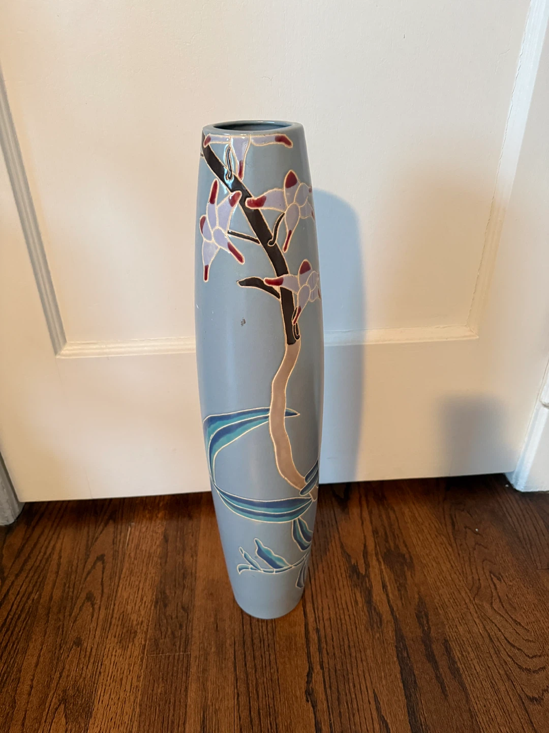 Decorative Vase with Floral Design