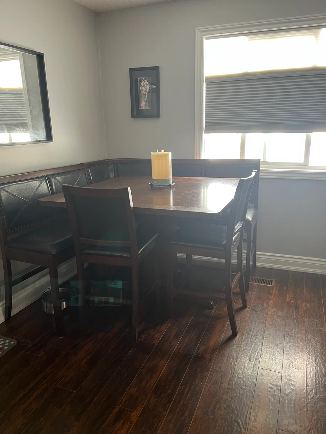 Corner Banquette Dining Set with Chairs
