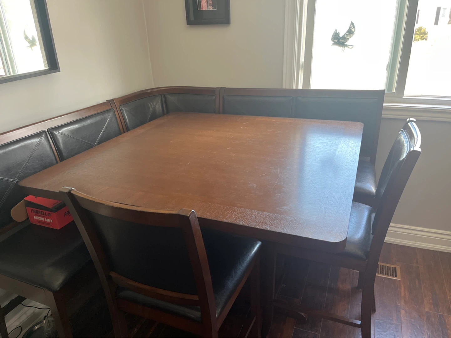 Corner Banquette Dining Set with Chairs - photo 2