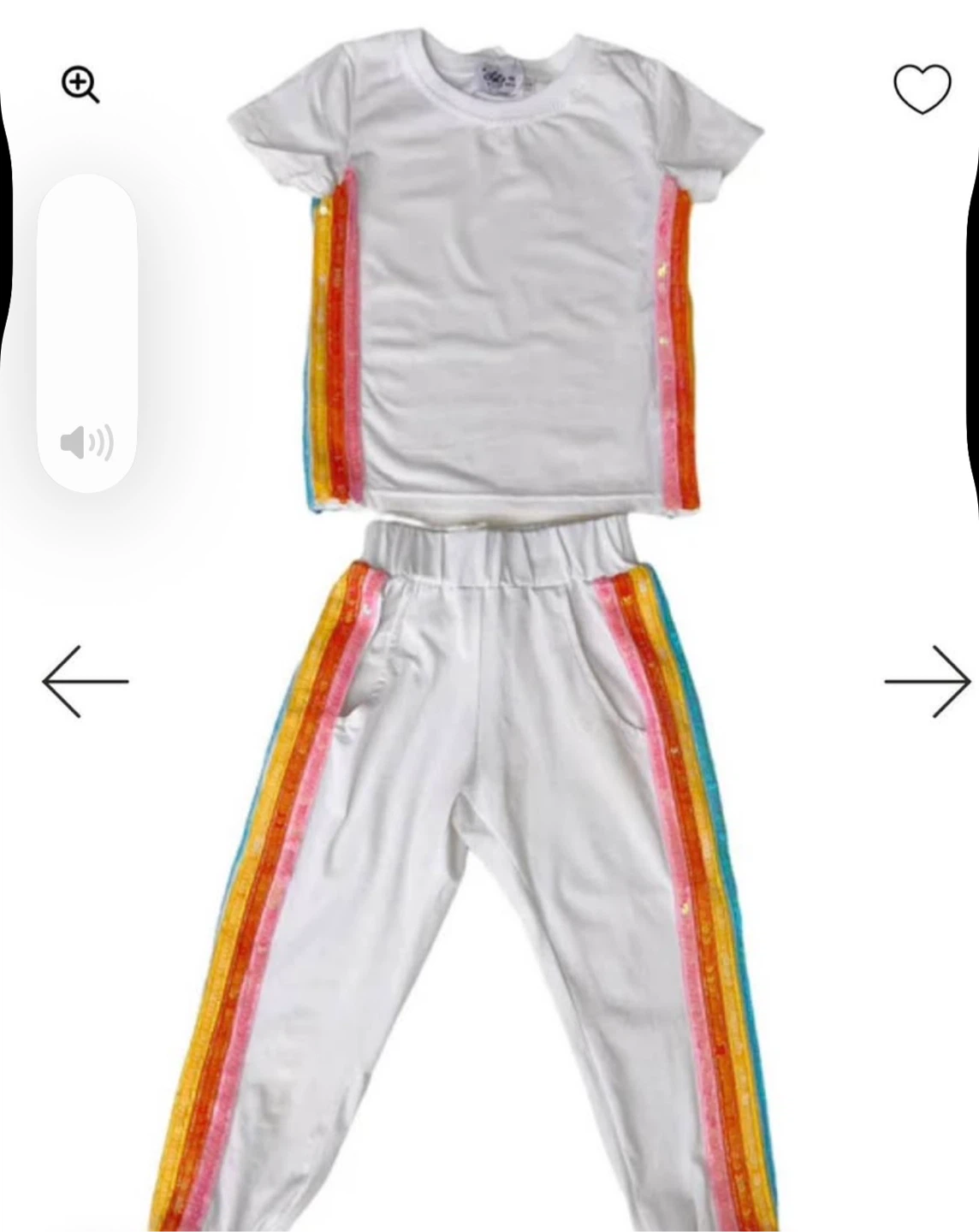 Lola and The Boys Girls Rainbow Sequin T-Shirt & Pants Set - photo 3