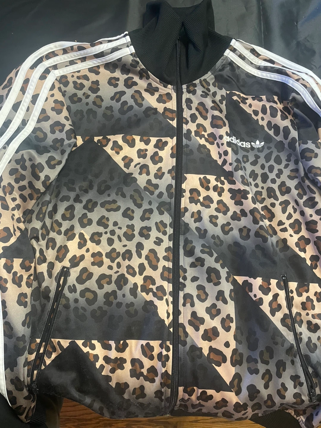 Adidas Leopard Print Track Jacket