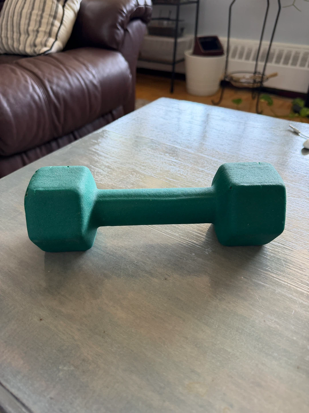 Green Hex Dumbbell - 6lb - photo 3