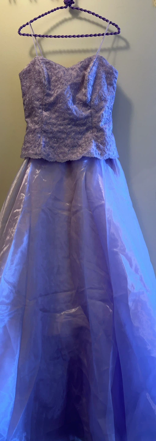 Lavender Lace Corset Prom Dress-size S/M