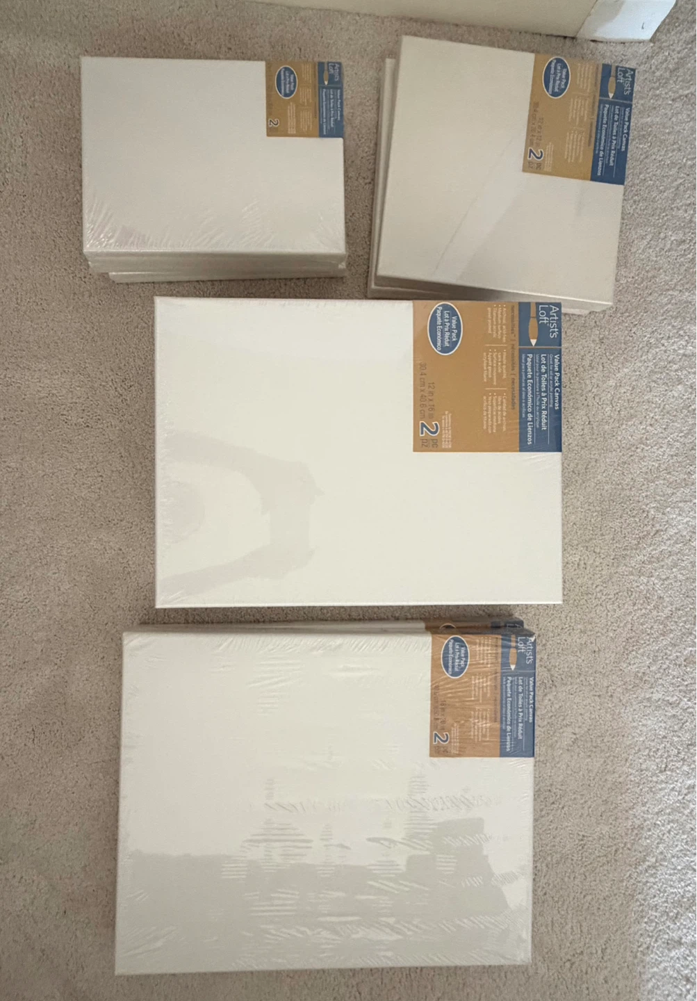 26  (12x12, 9x12, 12x16, 16x20) Artist's Loft Canvas