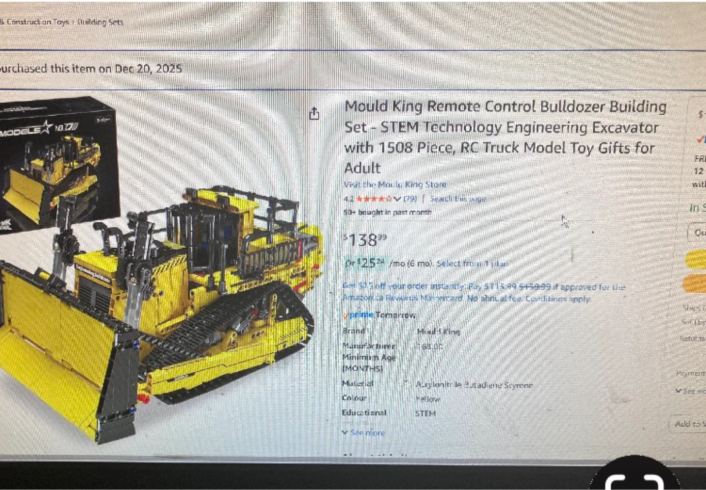 Lego like RC Bulldozer Set - photo 4