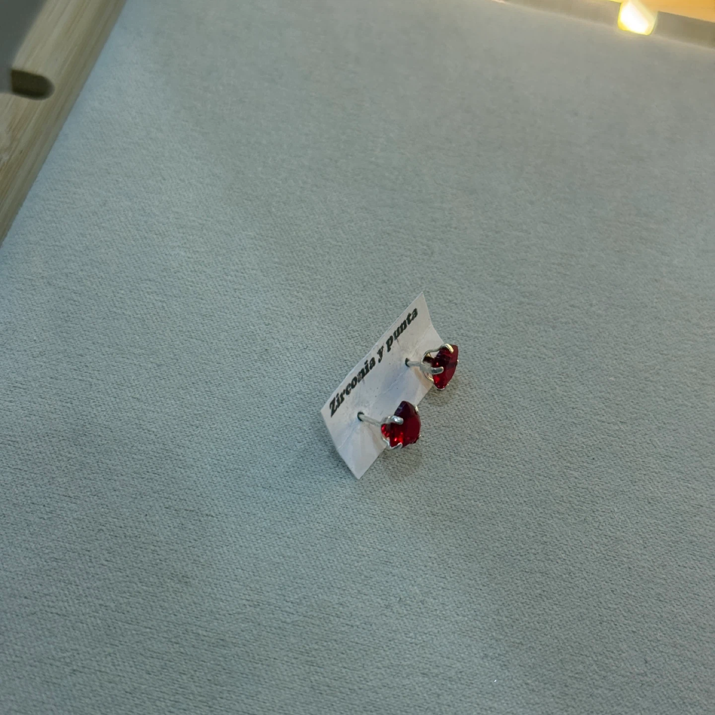 Red Heart Stud Earrings
