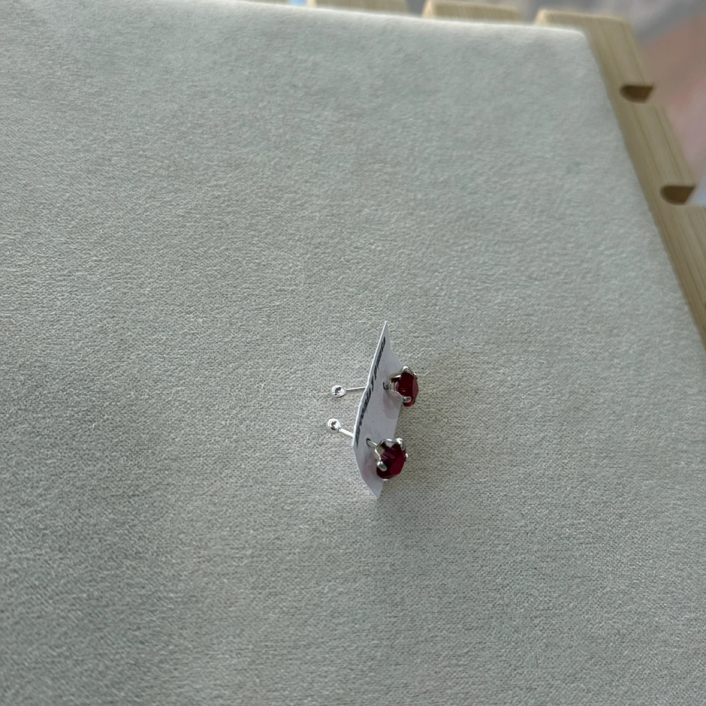 Red Heart Stud Earrings - photo 4