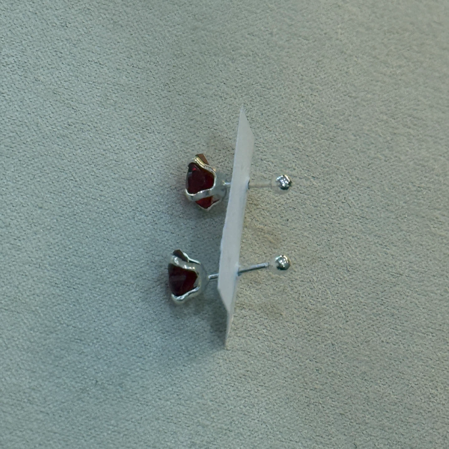 Red Heart Stud Earrings - photo 5