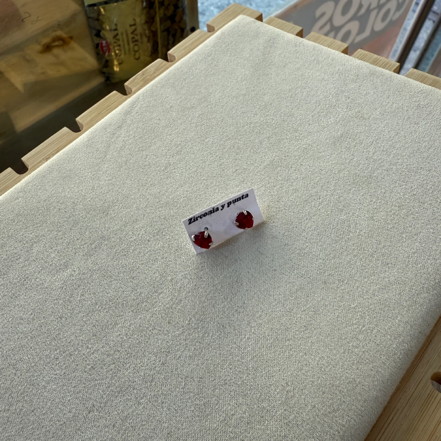 Red Heart Stud Earrings - photo 3