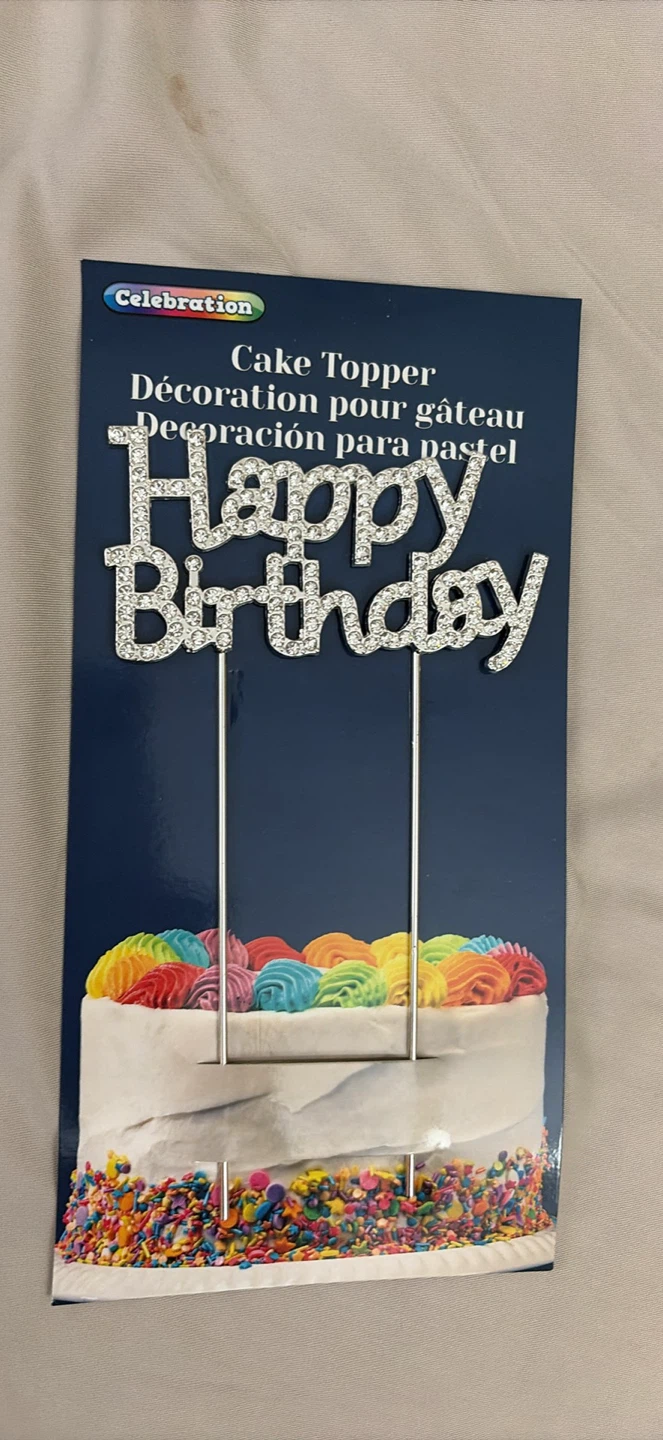 Sparkly Cake Topper