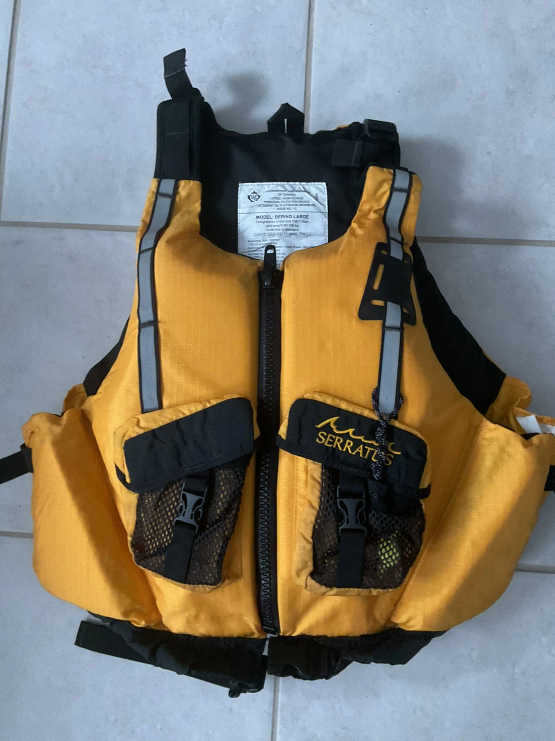 Serratus PFD Life Vest - Yellow - Large