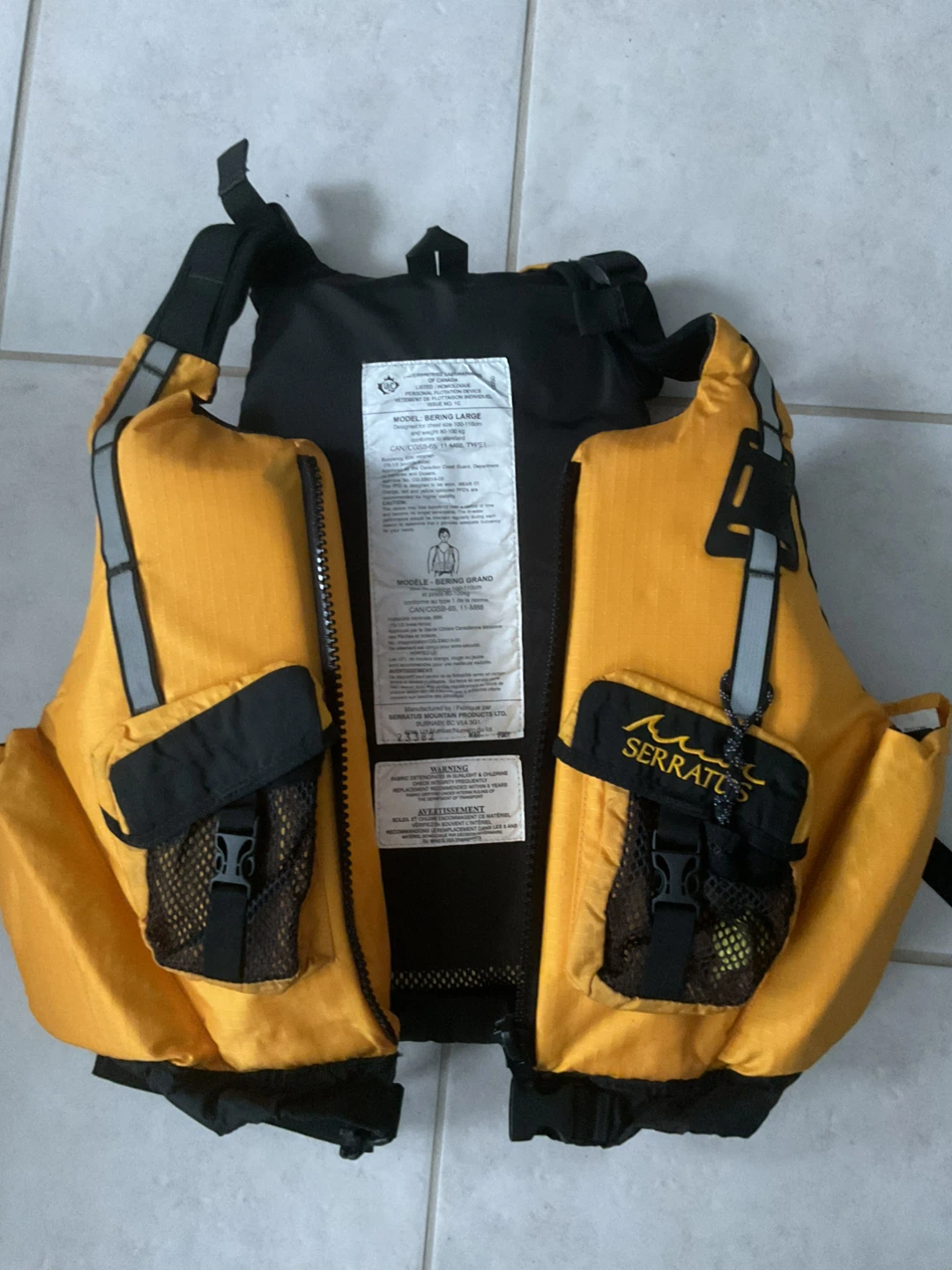 Serratus PFD Life Vest - Yellow - Large - photo 2