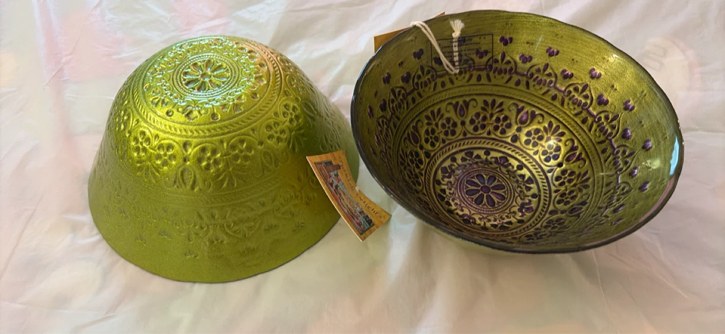 Hand made In Turkey Glass Bowls