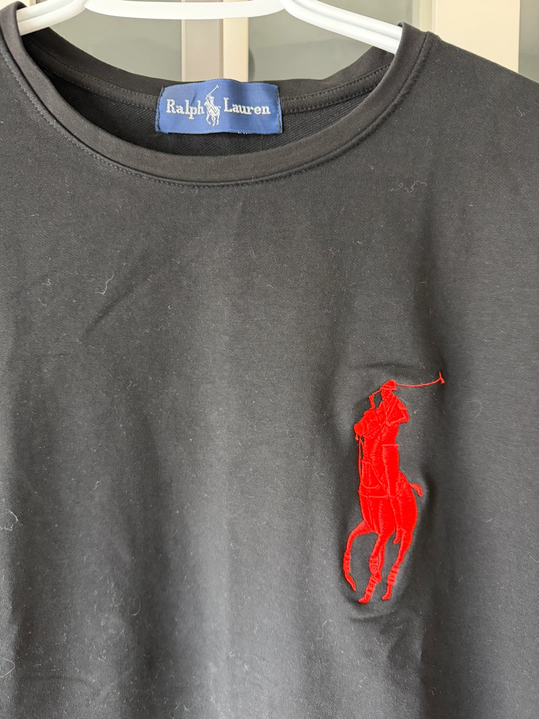 Black Sweatshirt with Red Logo - photo 2