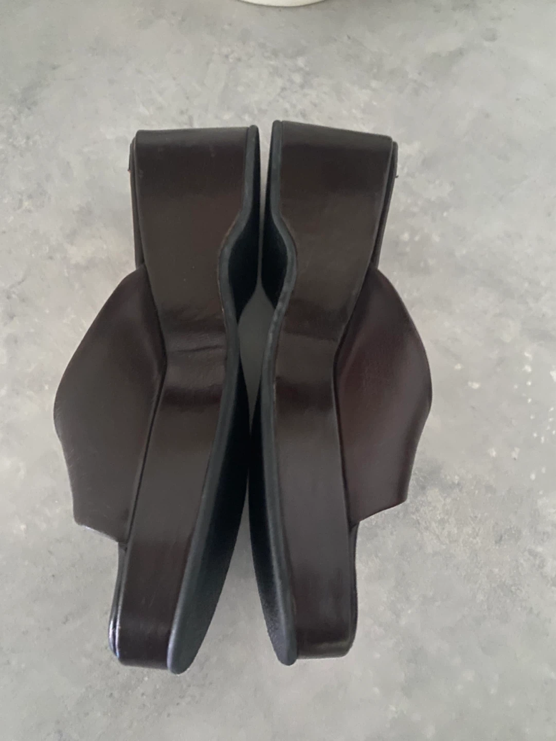 Filippo Raphael Dark Brown Wedge Sandals - Size 38 - photo 3