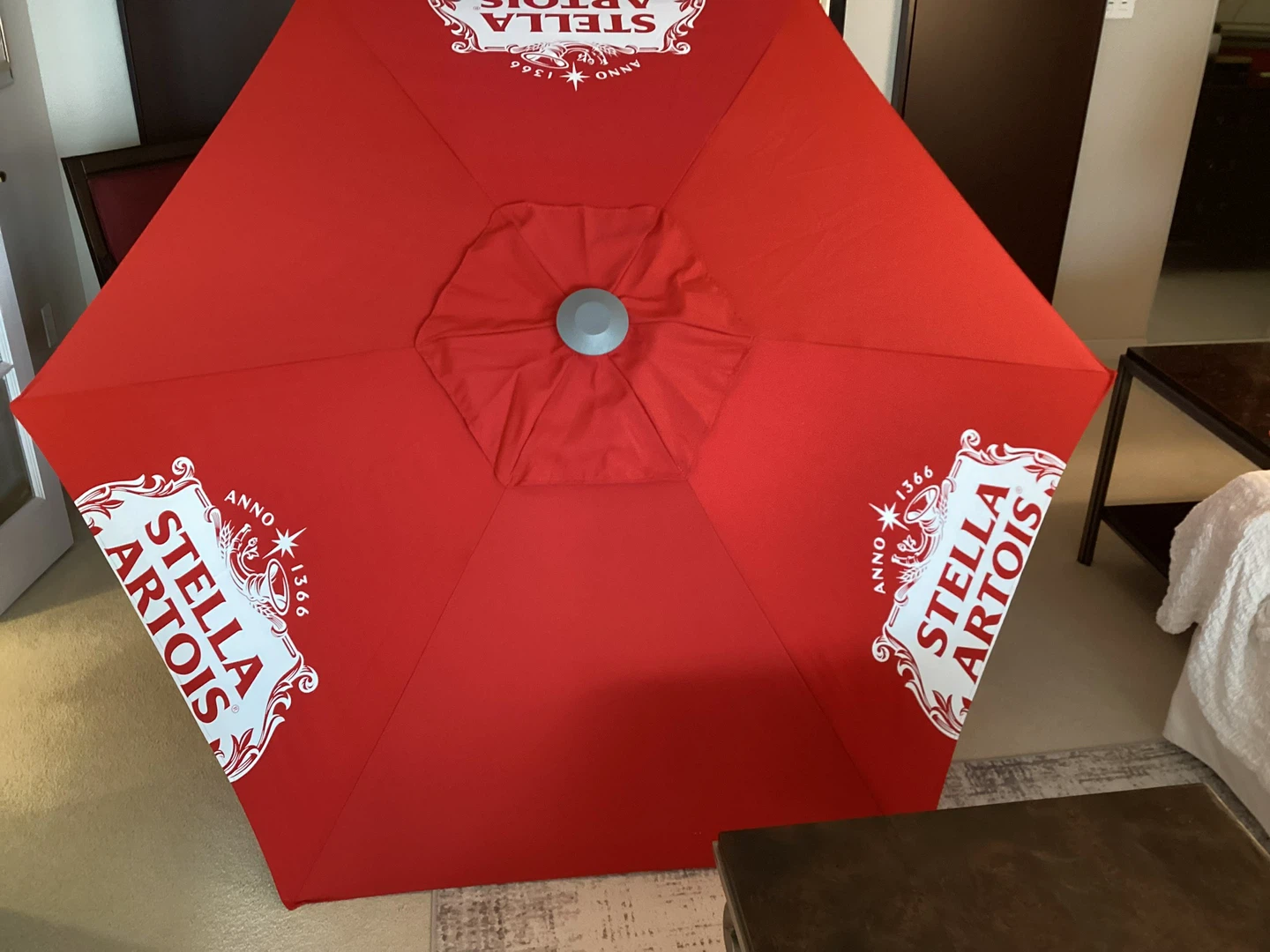NEW Red Stella Artois Market Umbrella - photo 2