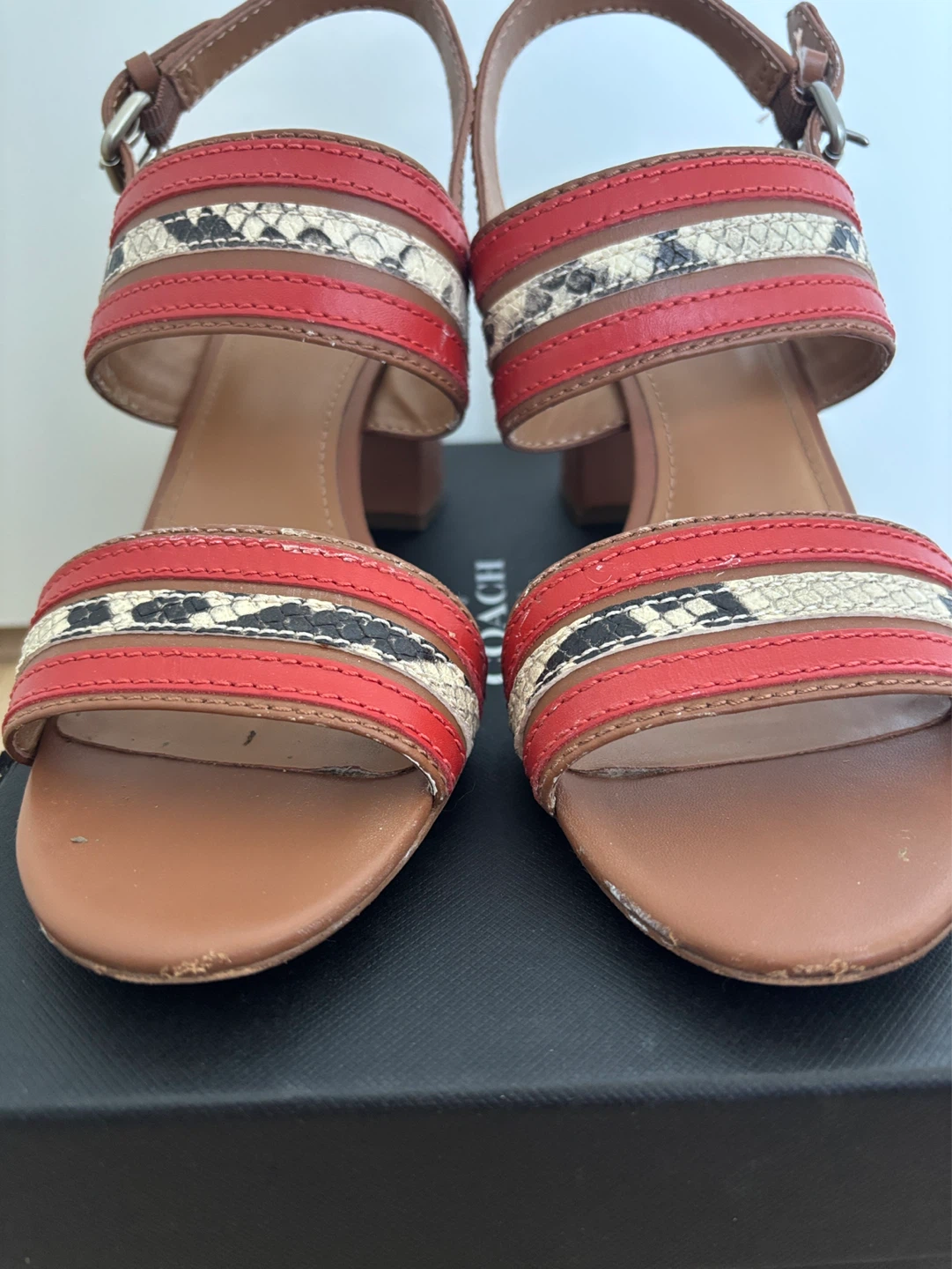 Coach Princeton Patch/Snake Embellished Heeled Sandals - photo 5