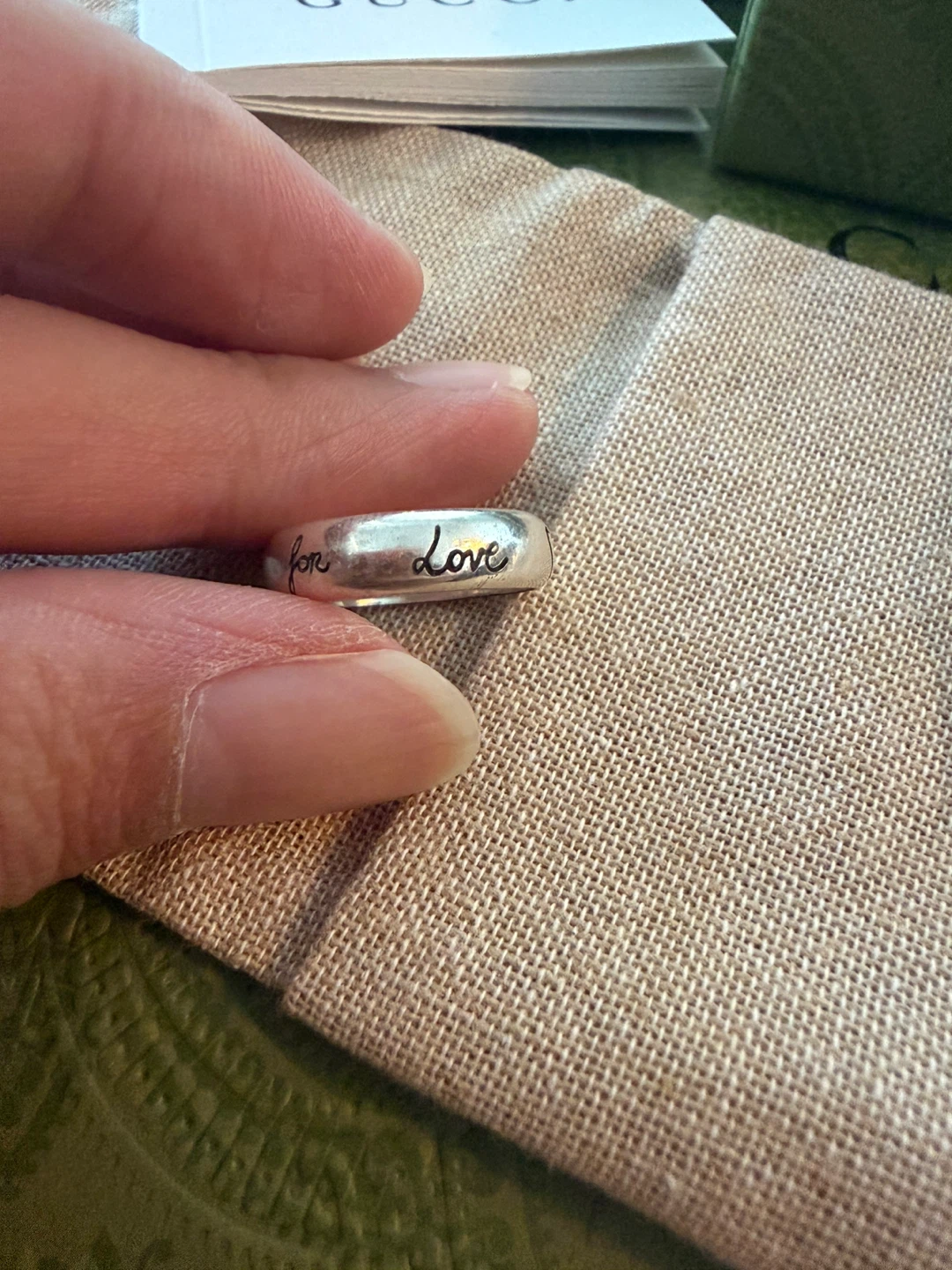 Gucci "Blind for love" Ring with Box - photo 3