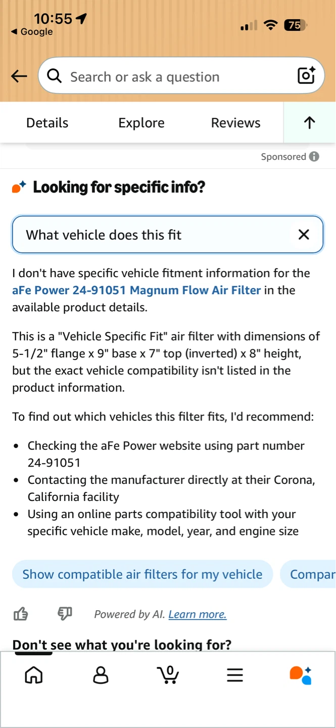 aFe POWER Magnum FLOW Air Filter 24-91051 - photo 4