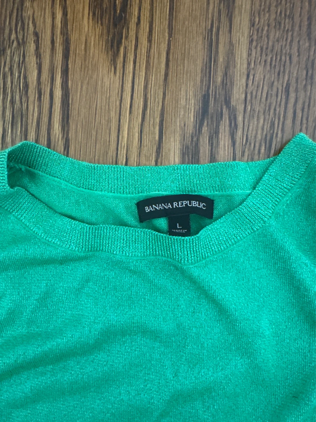 Banana Republic Green Crew Neck T-Shirt - Size L - photo 2