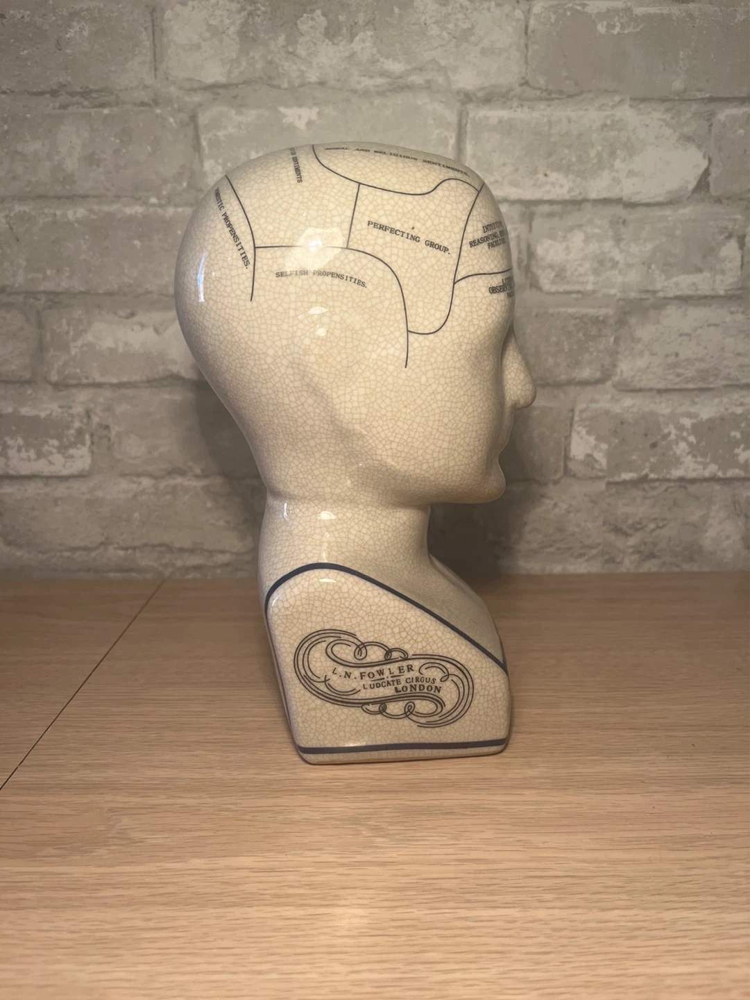 Phrenology Head Bust L.N. Fowler London - photo 2