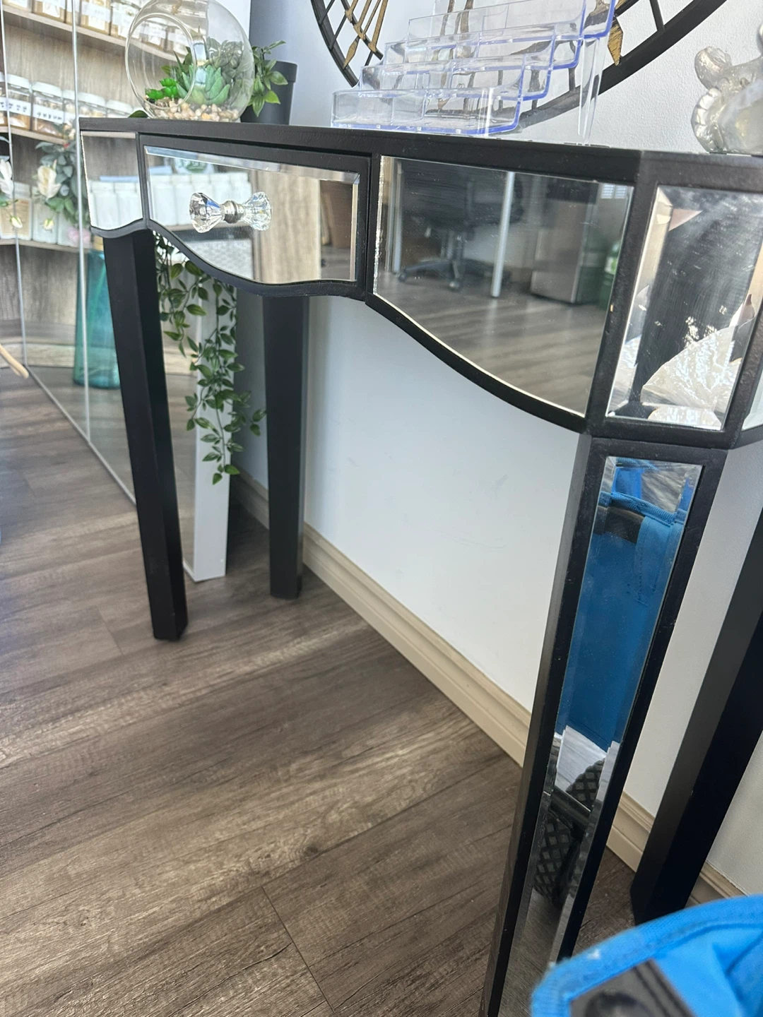 Mirrored Console Table with Drawer - photo 3