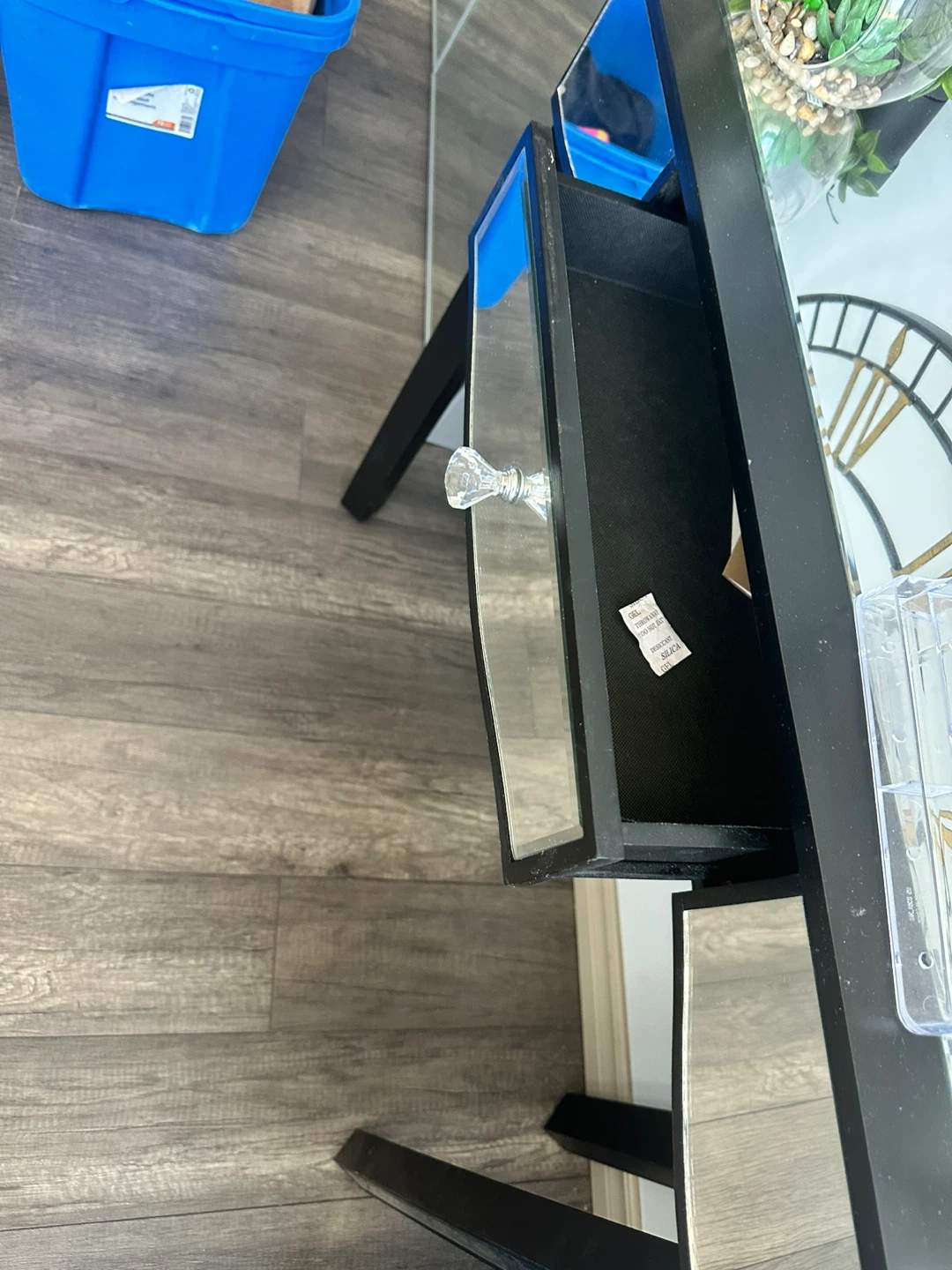Mirrored Console Table with Drawer - photo 4