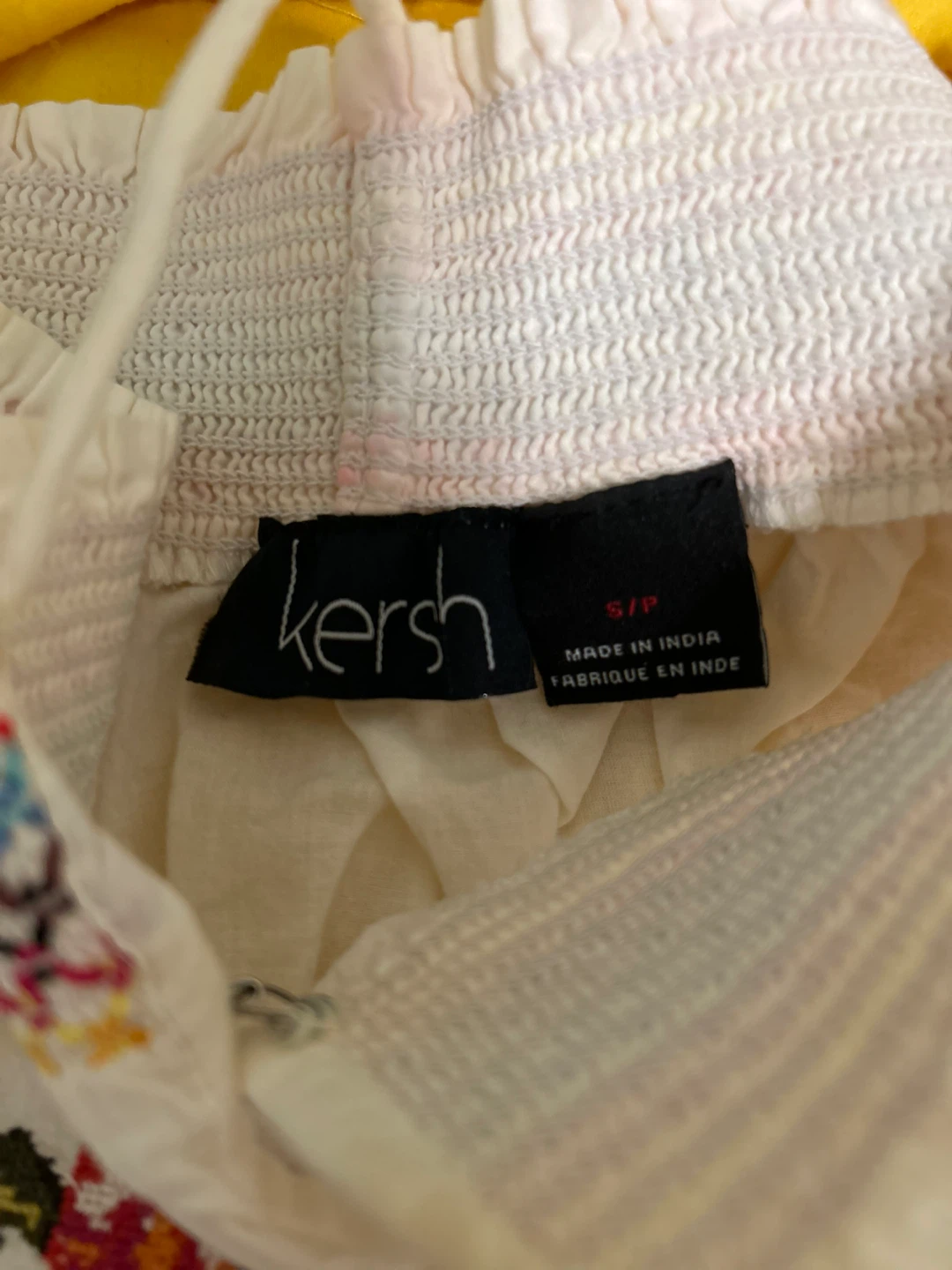 Kersh White Embroidered Blouse S/P - photo 4