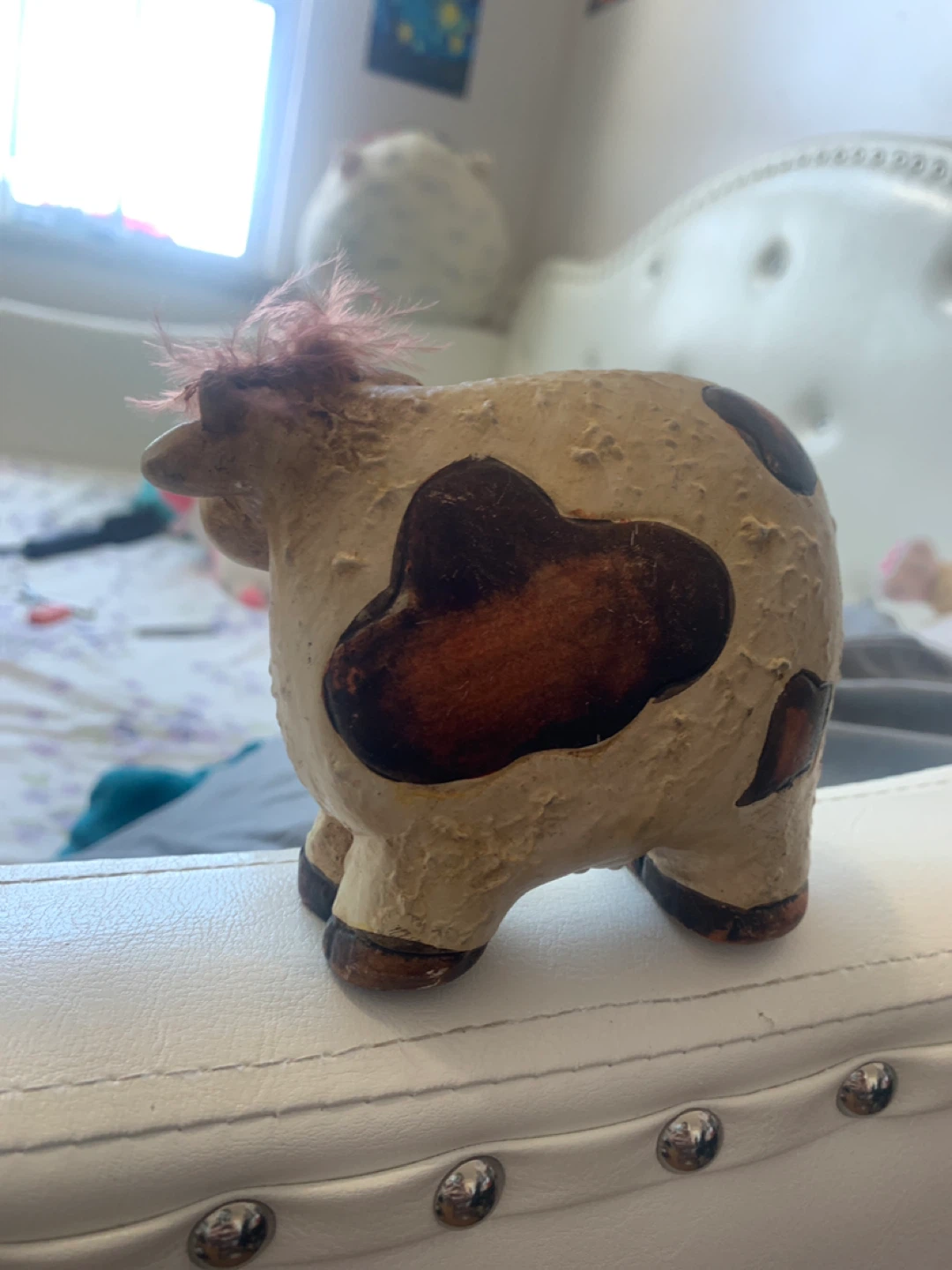 Vintage Ceramic Cow Figurine - photo 2